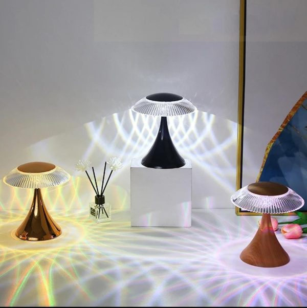 16 Colors Acorn Cordless Lamp,touch Control Table Lamp With Remote Charging Led Rgb