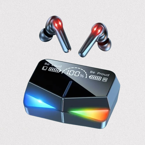M28 Game Headset Premium Audio Bluetooth 5.1 and 2000mAh Charging Case