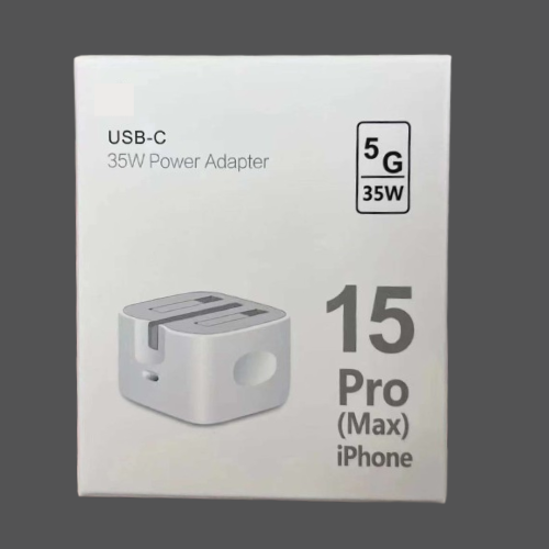 iPhone 14 15 Pro Max 20Watt PD Charger Packed Uk 3 Pin Fast Charge