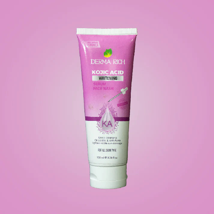 Dermarich® Kojic Acid Face Wash (For Whitening and Removes Dark Spots) | 100 mL