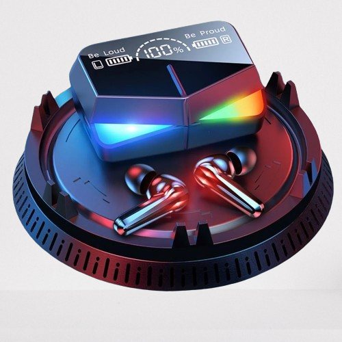 M28 Game Headset Premium Audio Bluetooth 5.1 and 2000mAh Charging Case