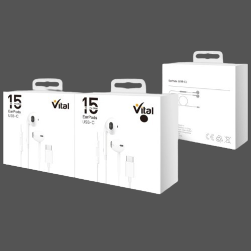 VITAL TYPE C/PD HANDFREE BUILT IN MICROPHONE