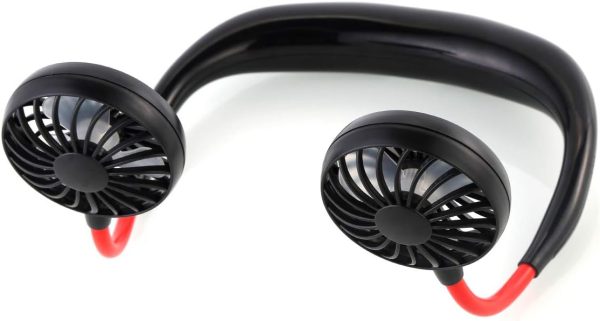 Mini Neck Fan With 7 Wings , Portable Wearable Usb Rechargeable Personal Neckband Fan, Cooler With 3 Speed,360 Degrees Free Rotation For Indoor Outdoor (random Color)