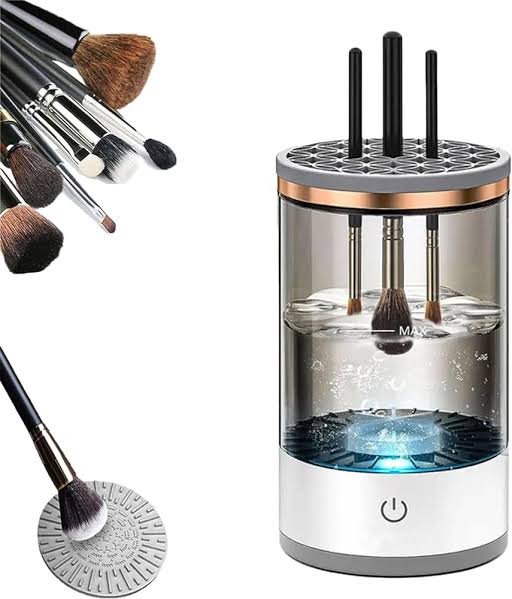 3 In 1 Electric Makeup Brush Cleaner Makeup Brushes Drying Rack Brush Holder Stand Tool Automatic Make Up Brush Cleaner Machine