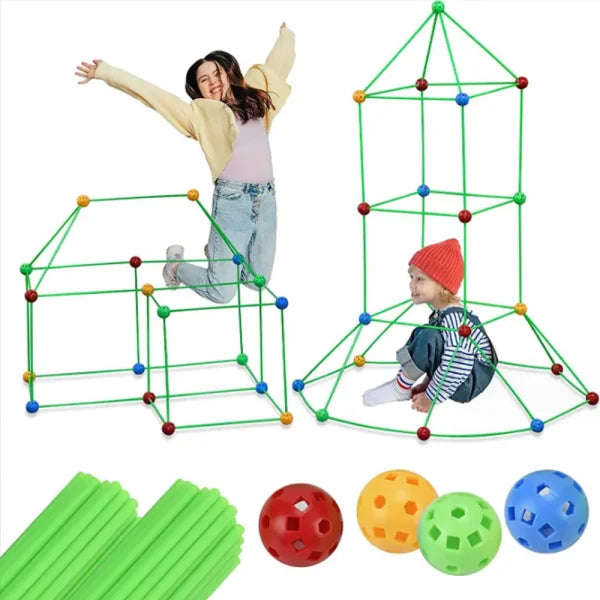 3d Diy Pipe Connecting Building Blocks | Building Toys For Kids, Stem Construction Toys Forts & Structures, Indoor & Outdoor Toys For Boys, Girls