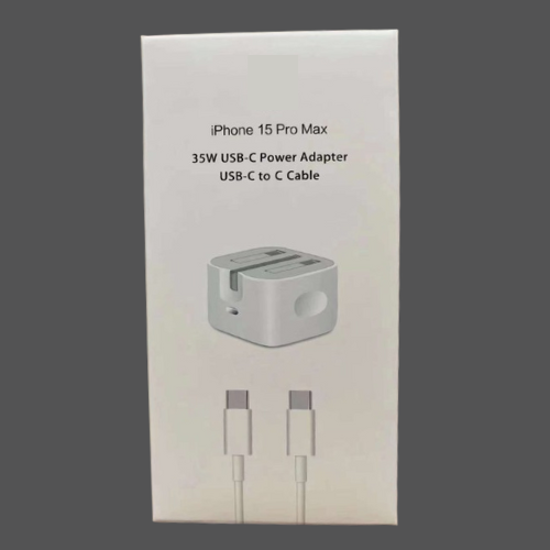 iPhone 15 Pro Max Uk pin 35W type C 2 in 1 Power Adapter