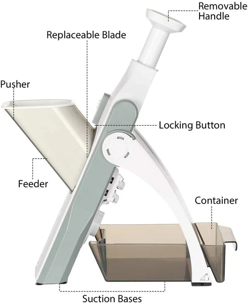 5in1 – Adjustable Mandoliner Safe Slicer