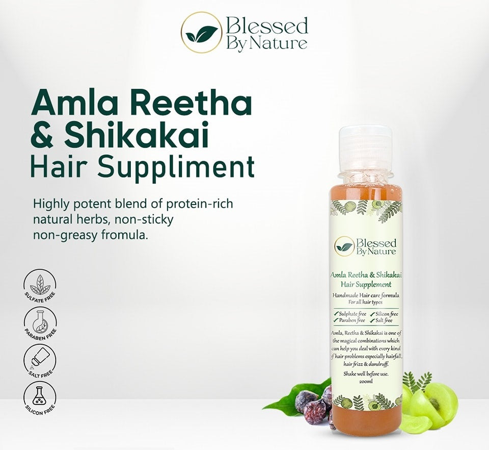 Blessed By Nature™ Original Amla Reetha Hair Suppliment (100% Stong Beautiful Hair)