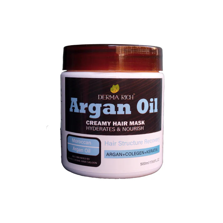 Dermarich® Argan Oil Hair Mask (with Collegen and Keratin) | 500 mL