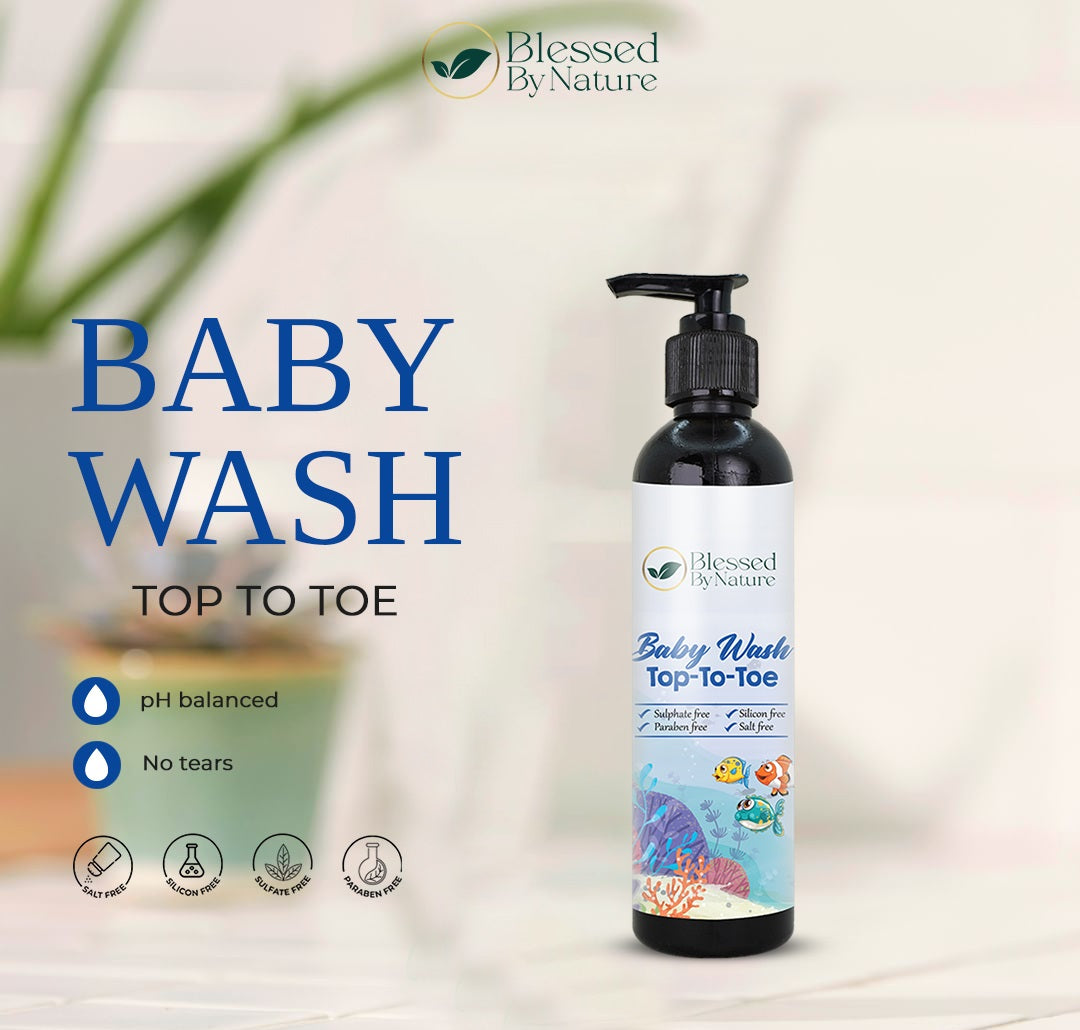 Blessed By Nature™ Baby Wash Top-to-Toe (100% Organic)