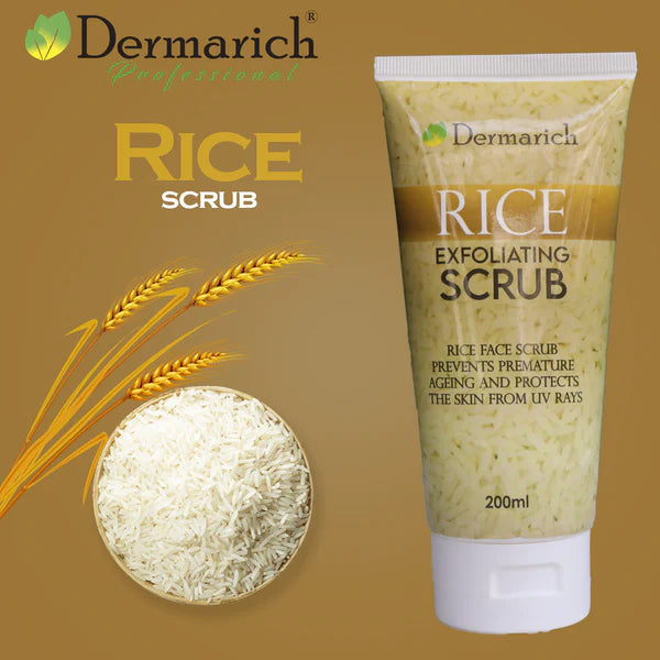 Dermarich® Rice Exfoliating Scrub (with Aloe Vera & Vitamin B3) | 200 mL