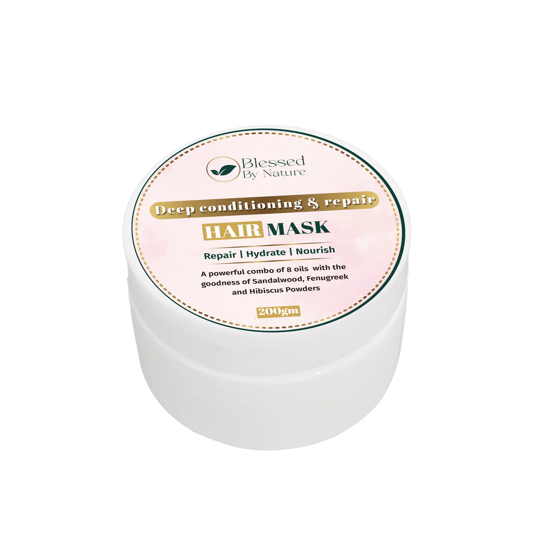 Blessed By Nature™ Hair Mask (With Sandal wood, Fenugeek and Hibiscus Extracts)