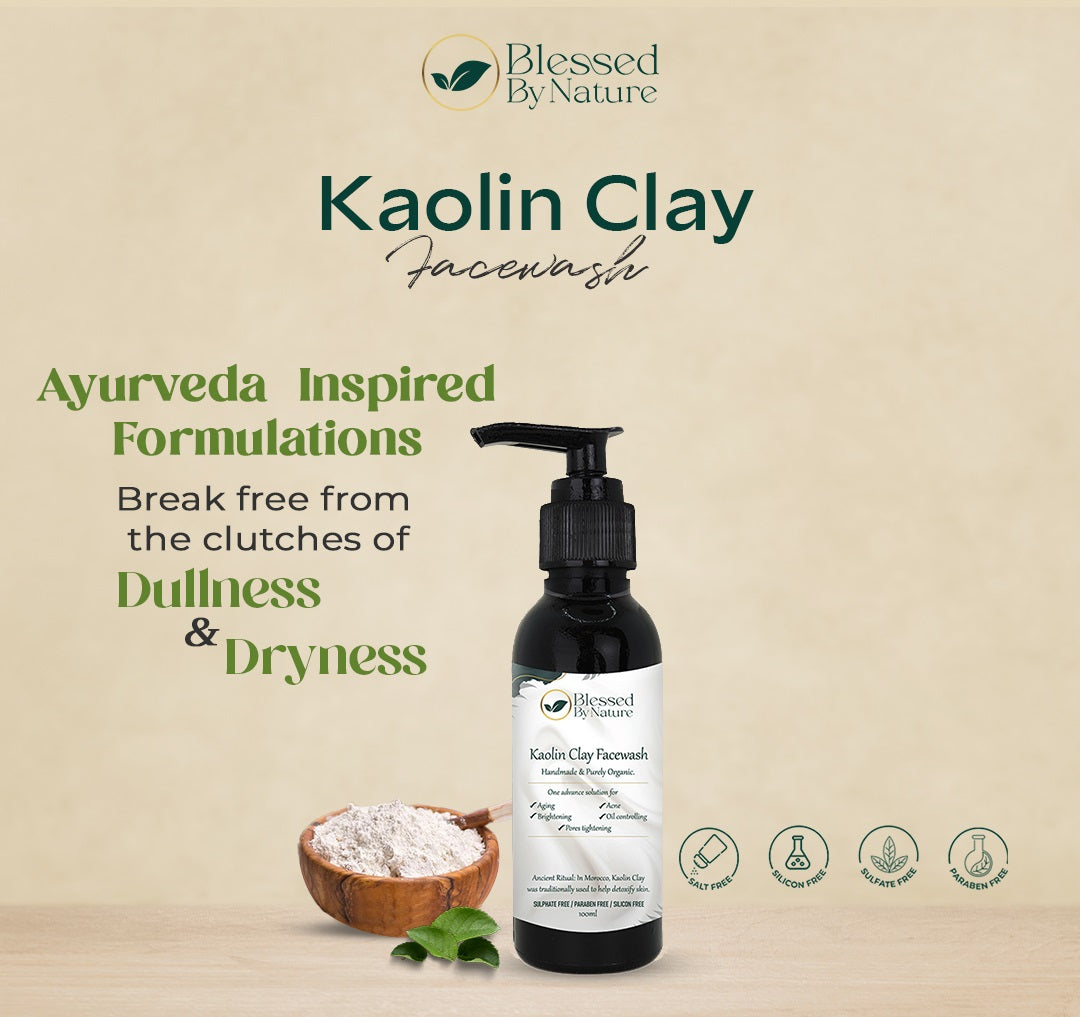 Blessed By Nature™ Kaolin-clay Facewash (with Vitamin C and E)