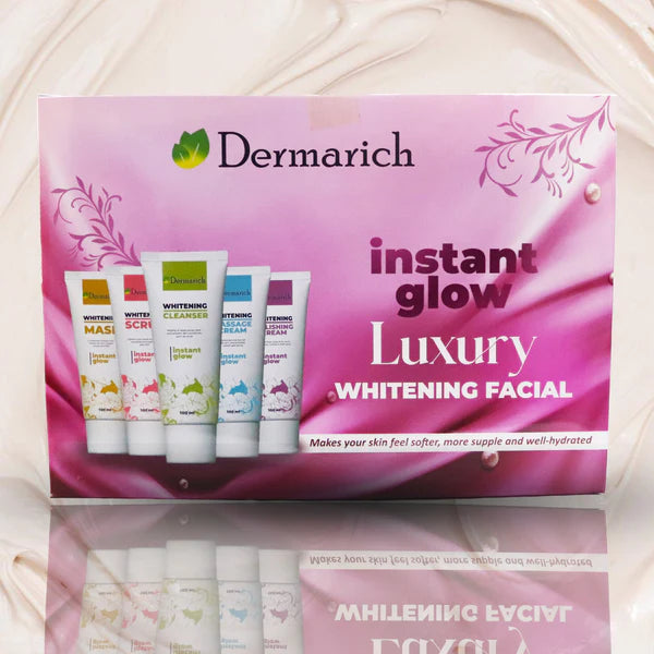 Dermarich® Instant Glow Luxury Whitening Facial Kit (Exclusive Discount Package)