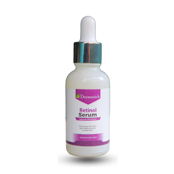 Dermarich® Retinol Face Serum (For Anti-Aging & Wrinkles) With Retinol, Vitamin A & E | 30 mL