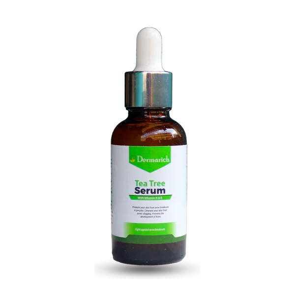 Dermarich® Tea Tree Face Serum (For Acne & Pimples With Neem, Tea Tree & Salicylic Acid) | 30 mL