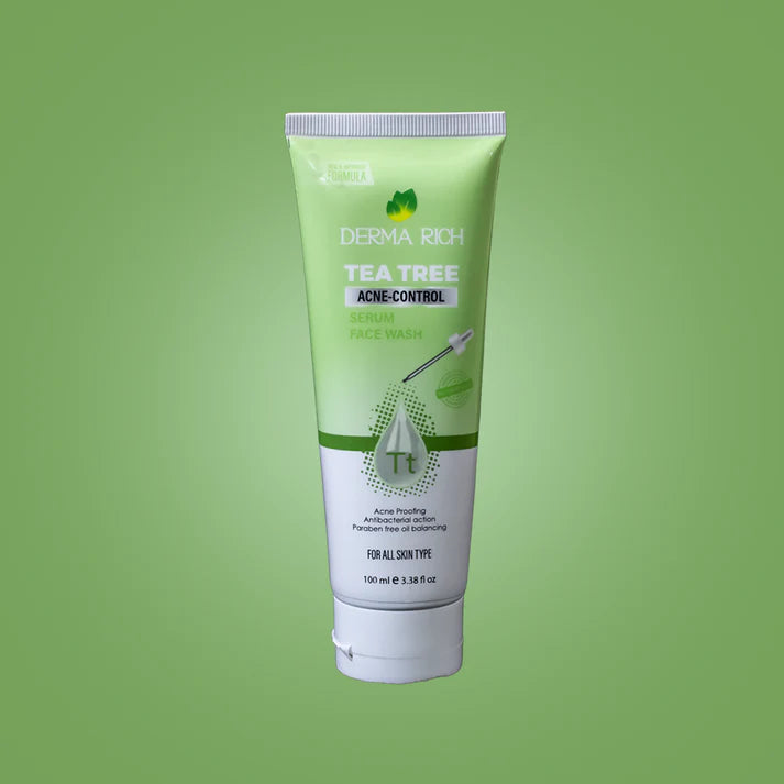 Dermarich® Tea Tree Face Wash (For Acne & Pimples With Tea Tree & Neem) | 100 mL