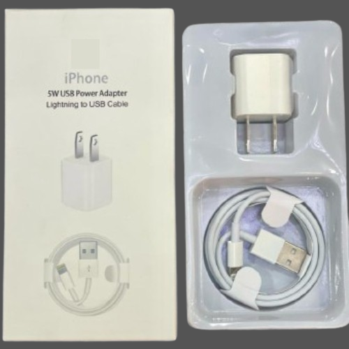 iPhone 11 Pro Max 5W USB Power Adapter with Cable Compact Efficient Charging