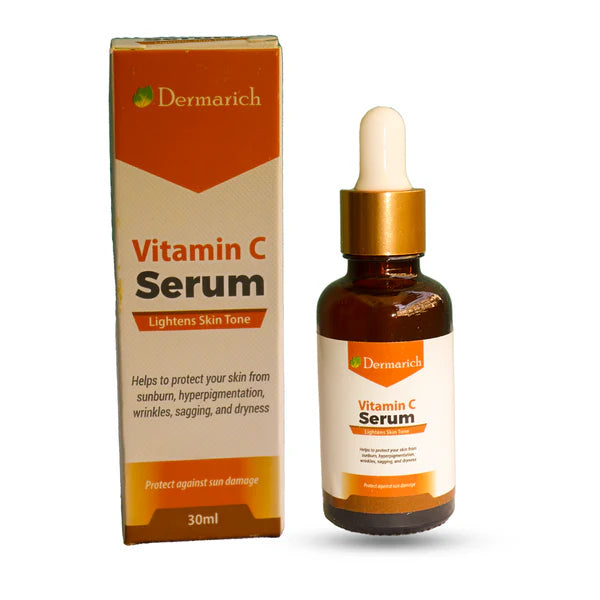 Dermarich® Vitamin C Face Serum (For Bright & Radiant Skin) With Vitamin C & Lemon | 30 mL