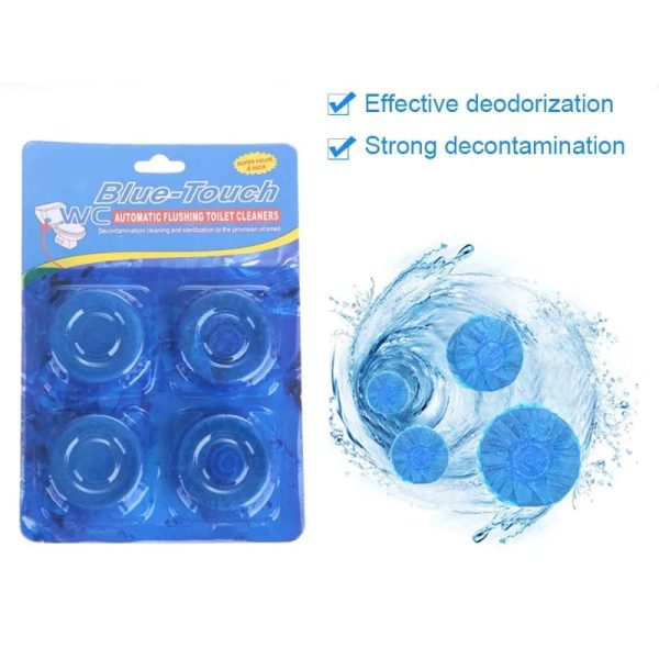 Blue Toilet Blocks Auto Toilet Cleaner 3x4 Pcs Set