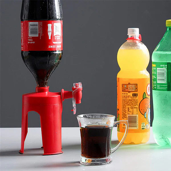 Cold Drink Cola Dispenser Stand With Tap | Bottle Beverage Dispenser Stand With Tap/plastic Bottle Dispenser Fountain For Cold Drink & Fizz Saver | Party Bar Buffet Dispenser