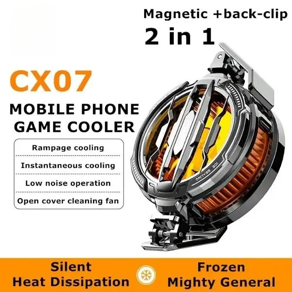 Cx07 Mobile Phone Radiator | Mobile Cooling Radiator Fan – 15w Semiconductor Radiator – Magnetic Cooling Fan Universal Phone Cooling Fan