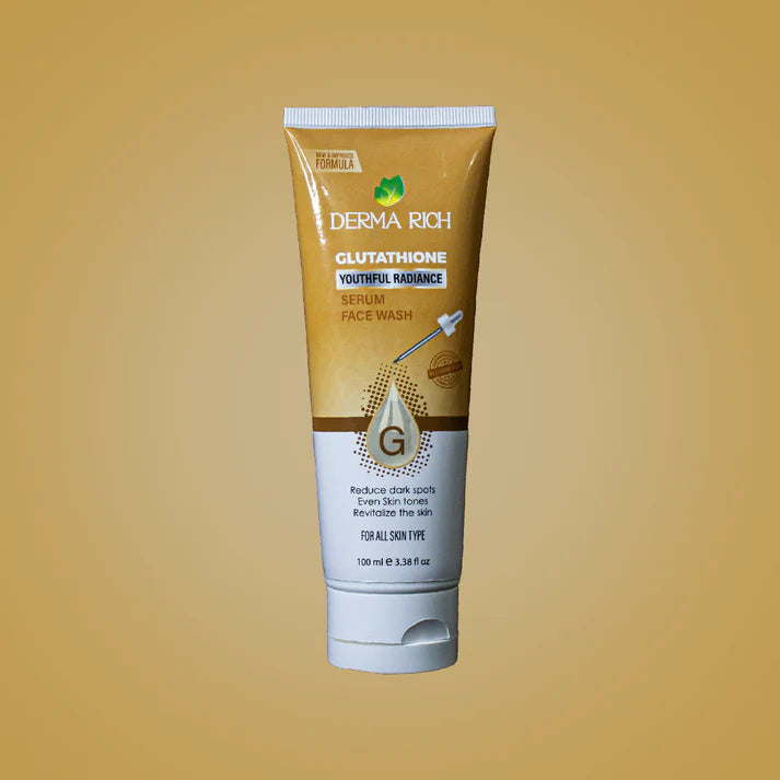 Dermarich® Glutathione Face Wash for Brighten, Cleanse & Glow | 100 mL