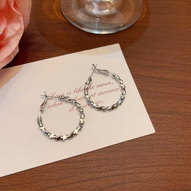 Simple Cool Round Hoop Earrings