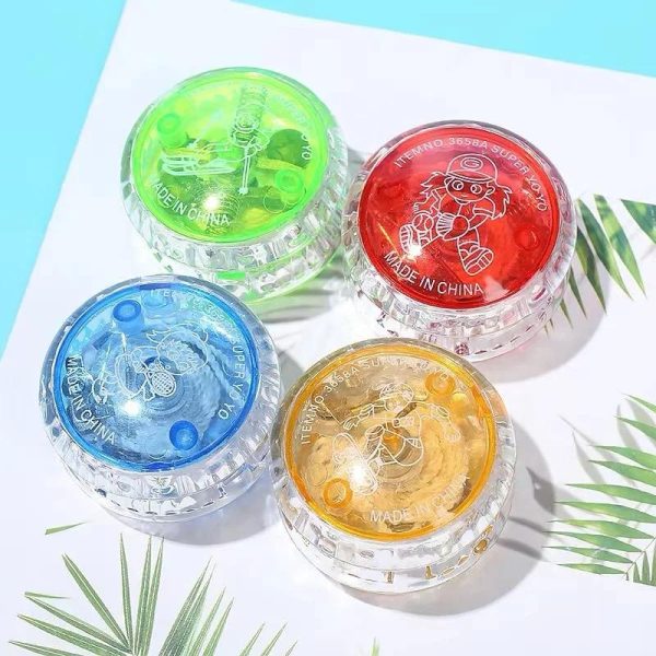 Pack Of 12 Led Toys Yo Yo Sport Toys Yo Yo Flashing Plastic For Kids